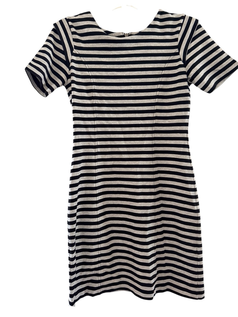 French Connection Black and White Striped Dress